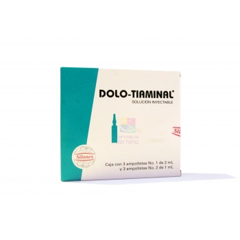 DOLO-Tiaminal solution for injection (vitamins / thiamine / pyridoxine / hydrocobalamin / metamizole sodium) / 3 vials *THIS PRODUCT IS ONLY AVAILABLE