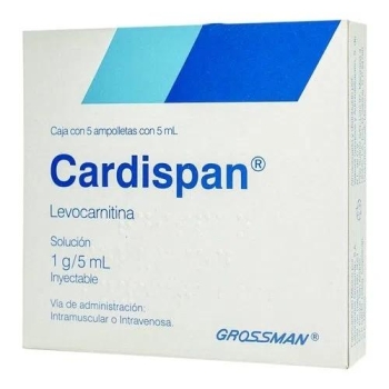 Cardispan SOL.INY. 5 AMPOULES 5ML *THIS PRODUCT IS ONLY AVAILABLE IN MEXICO
