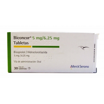 BICONCOR (Bisopropol / hydrochlorothiazide) tablets 5mg / 6.25mg 30 tablets