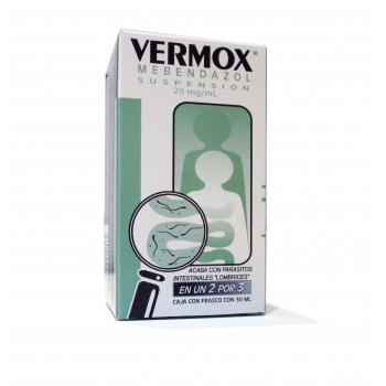 VERMOX (MEBENDAZOL) 20MG/ML SUSPENSION