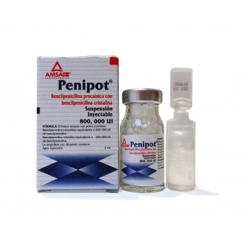 PENIPOT (BENZYLPENICILLIN procaine / BENZYLPENICILLIN CRYSTAL) SOLUTION 800 000 IU  *THIS PRODUCT IS ONLY AVAILABLE IN MEXICO