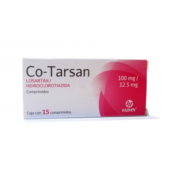 CO-TARSAN (Losartan / Hidroclorotiazida) 100MG/12.5MG 15TAB