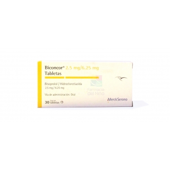 BICONCOR (BISOPROLOL / HCTZ) 2.5MG/6.25MG 30TAB