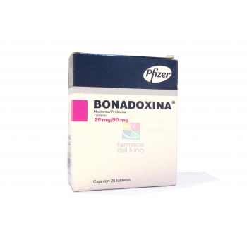 BONADOXINA  (MECLIZINE / PYRIDOXINE) 25MG/50MG 25TAB