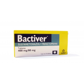 BACTIVER (SULFAMETHOXAZOLE / TRIMETHOPRIM) 20 TABS. 80/400 MG