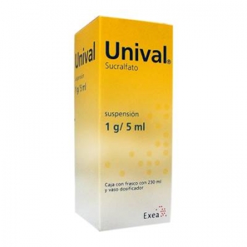 UNIVAL (sucralfate) 1G / 5ML SUSPENSION  *THIS PRODUCT IS ONLY AVAILABLE IN MEXICO