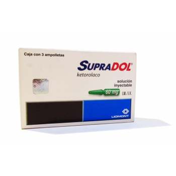 Supradol IM IV (KETOROLAC) 3 VIALS 30MG *THIS PRODUCT IS ONLY AVAILABLE IN MEXICO