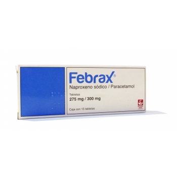 FEBRAX 275/300MG  (Naproxen Sodium / paracetamol) 15 TAB