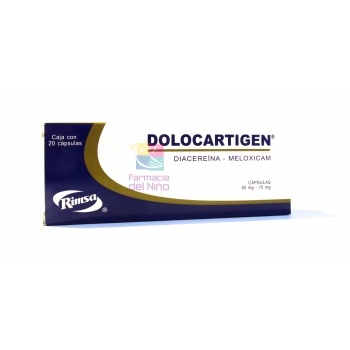 DOLOCARTIGEN (DIACEREINA /MELOXICAM) 20 CAPS
