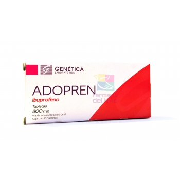 ADOPREN (IBUPROFENO) C/10 TABS 800 MG