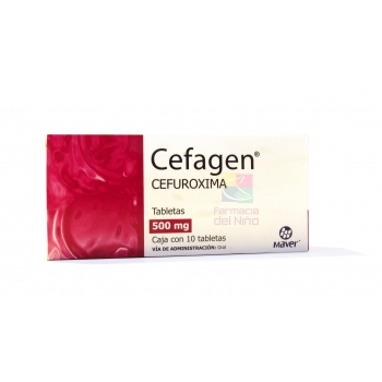 CEFAGEN (CEFUROXIME) 10 TABS 500 MG