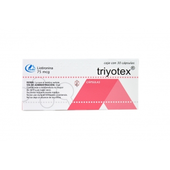 TRIYOTEX (LIOTHYRONINE) 30 CAPS 75 MCG (CYNOMEL)