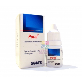 PORAL (CLORANFENICOL/HIDROCORTISONA) SOL OFTALMICA 5ML