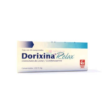 DORIXINA RELAX (Lysine Clonixinate / CYCLOBENZAPRINE) 20 PILLS 125MG