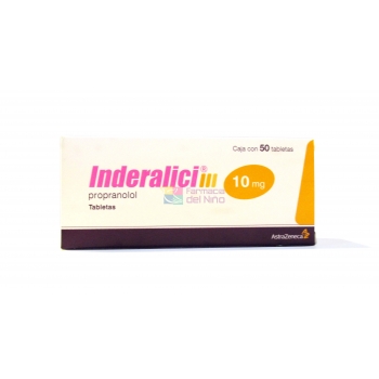 INDERALICI (PROPANOLOL) 10 MG C/50 TABLETAS