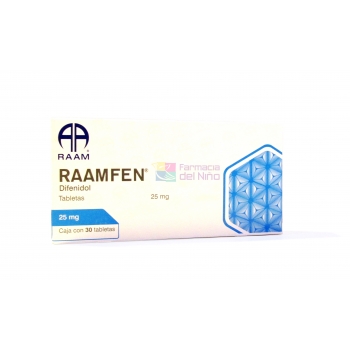 RAAMFEN (DIFENIDOL) 25 MG 30 TAB