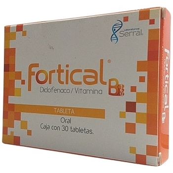 FORTICAL B (DICLOFENACO / COMPLEJO-B) C/30 GRAGEAS