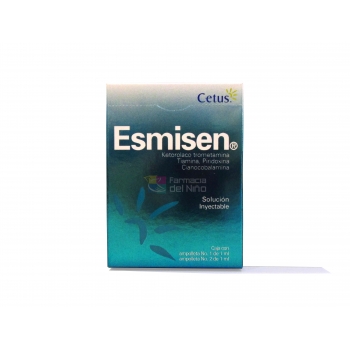 ESMISEN (KETOROLAC / THIAMIN / PIRIDOXINA / cyanocobalamin) 2 VIAL 1 ML INJ SOL *THIS PRODUCT IS ONLY AVAILABLE IN MEXICO
