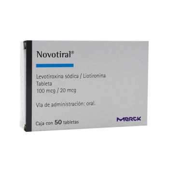NOVOTIRAL (levothyroxine / LIOTHYRONINE) 50 TABS 100 MCG / 20 MCG