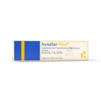 SYNALAR -NEO 0.01% (ACETONIDO DE FLUCINOLONA - NEOMICINA)  CREMA 40 G