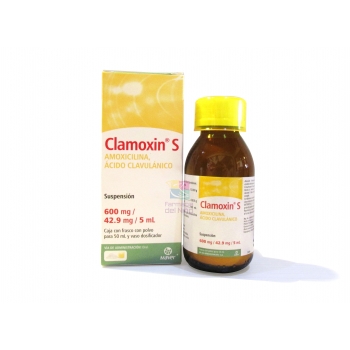 CLAMOXIN S (amoxicillin / clavulanate) SUSP. ML 600 / 42.90 MG