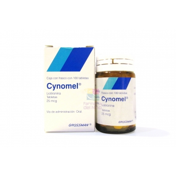 CYNOMEL (LIOTIRONINA) 100 TABS 25MCG