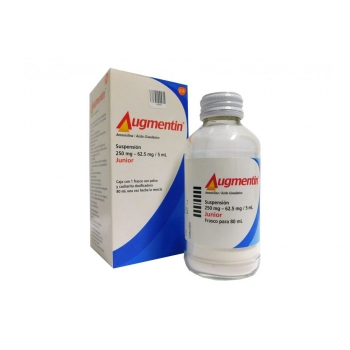 AUGMENTIN JR. (amoxicillin / clavulanate) SUSP 80 ML