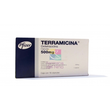 TERRAMICINA (OXYTETRACYCLINE) 500 MG 16 CAPS