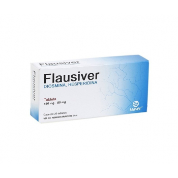 FLAUSIVER (DIOSMINA,HESPERIDINA) 450MG/50MG 20 TABLETAS