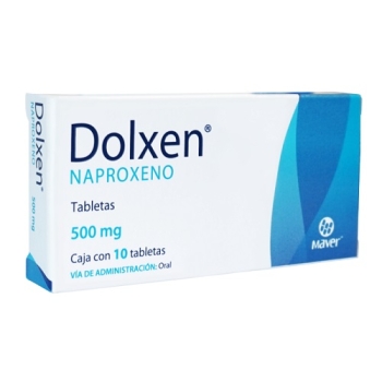 DOLXEN (NAPROXENO) 500MG 10 TABLETAS