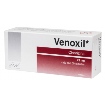 VENOXIL (CINARIZINA) 75MG 60 TABLETAS