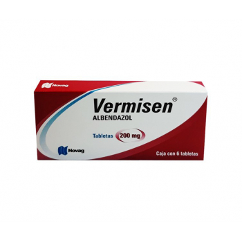 VERMISEN (ALBENDAZOL) 200MG 6 TABLETAS