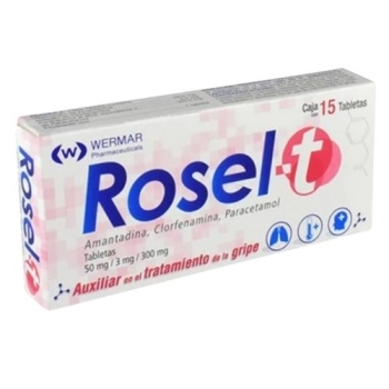 ROSEL-T (AMANTADINA / CLORFENAMINA / PARACETAMOL) 15TABLETAS