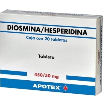 DIOSMINA/HESPERIDINA (DAFLON) 450MG/50MG 20 TABLETS (APOTEX)