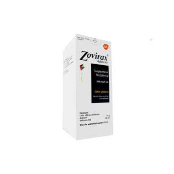 ZOVIRAX (ACICLOVIR) SUSP PED 200MG 60ML *THIS PRODUCT IS ONLY AVAILABLE IN MEXICO