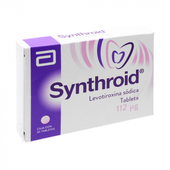 SYNTHROID (LEVOTIROXINA SODICA) 112MCG 30 TABLETAS