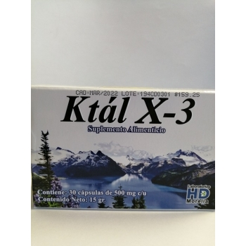 KTAL X-3 30 CAPSULAS 500MG