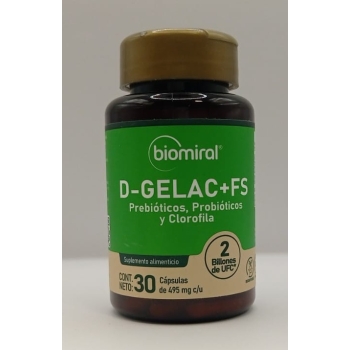 D-GELAC+FS (FIBER/LACTOBACILS/CHLOROPHYLL) 30 CAPSULES
