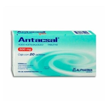 ANTACSAL (ACIDO ACETILSALICILICO) 500MG 20 TABLETAS