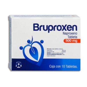 BRUPROXEN (NAPROXENO) 500MG 10 TABLETAS