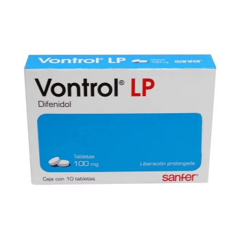 VONTROL LP (DIFENIDOL) 100MG 10 TABLETAS