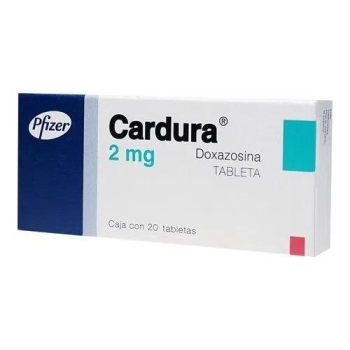 CARDURA  (DOXAZOSINA) 2MG 20 TABLETAS