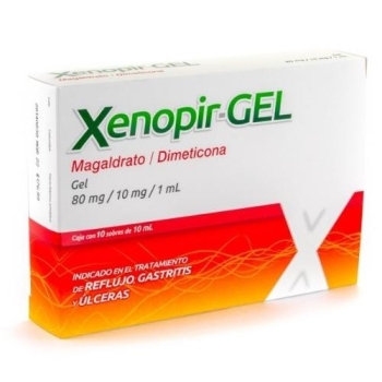 XENOPIR-GEL (MAGALDRATE / DIMETICONE)  10 PACKS OF 10ML