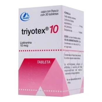 TRIYOTEX (LIOTIRONINA) 10MCG 30 TABLETAS