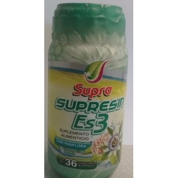 SUPPRESSION ES3 (PASSIONFLOWER, CHAMOMILE AND JASMINE) 500 MG 36 CAPSULES