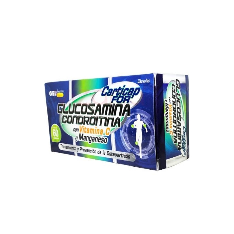 CARTICAP FOR (GLUCOSAMINE, CHONDROITIN, VITAMIN C AND MAGNESE) 300MG