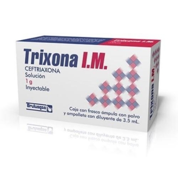 TRIXONA I M (CEFTRIAXONA) 1.0G SOL. INYECTABLE