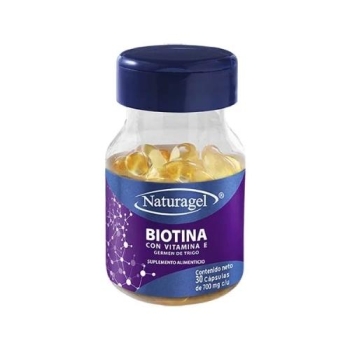 BIOTINA (GERMEN DE TRIGO,VITAMINA E Y B7) 700MG 30 CAPSULAS