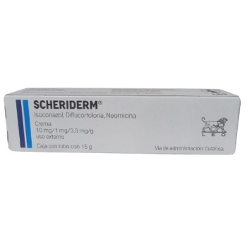 SCHERIDERM (ISOCONAZOL, DIFLUCORTOLONA, NEOMICINA) 15G CREMA