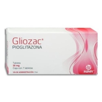 GLIOZAC (PIOGLITAZONE) 30MG 7 TABLETS